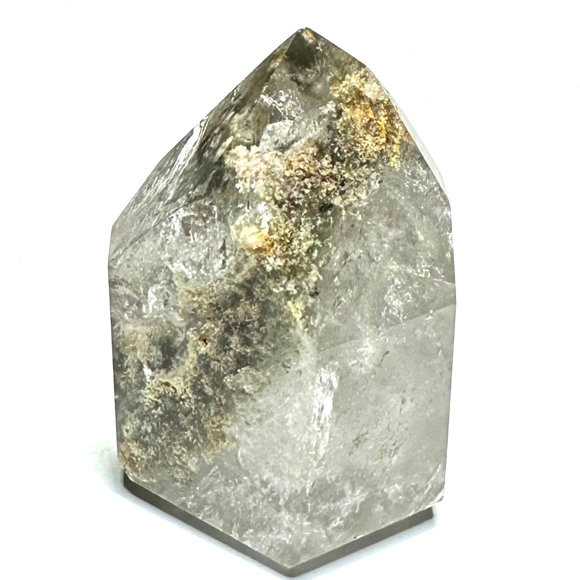 Lodolite Quartz with Rainbow Inclusions Mini Stone Tower-2 x 1 1/2"-NC7118