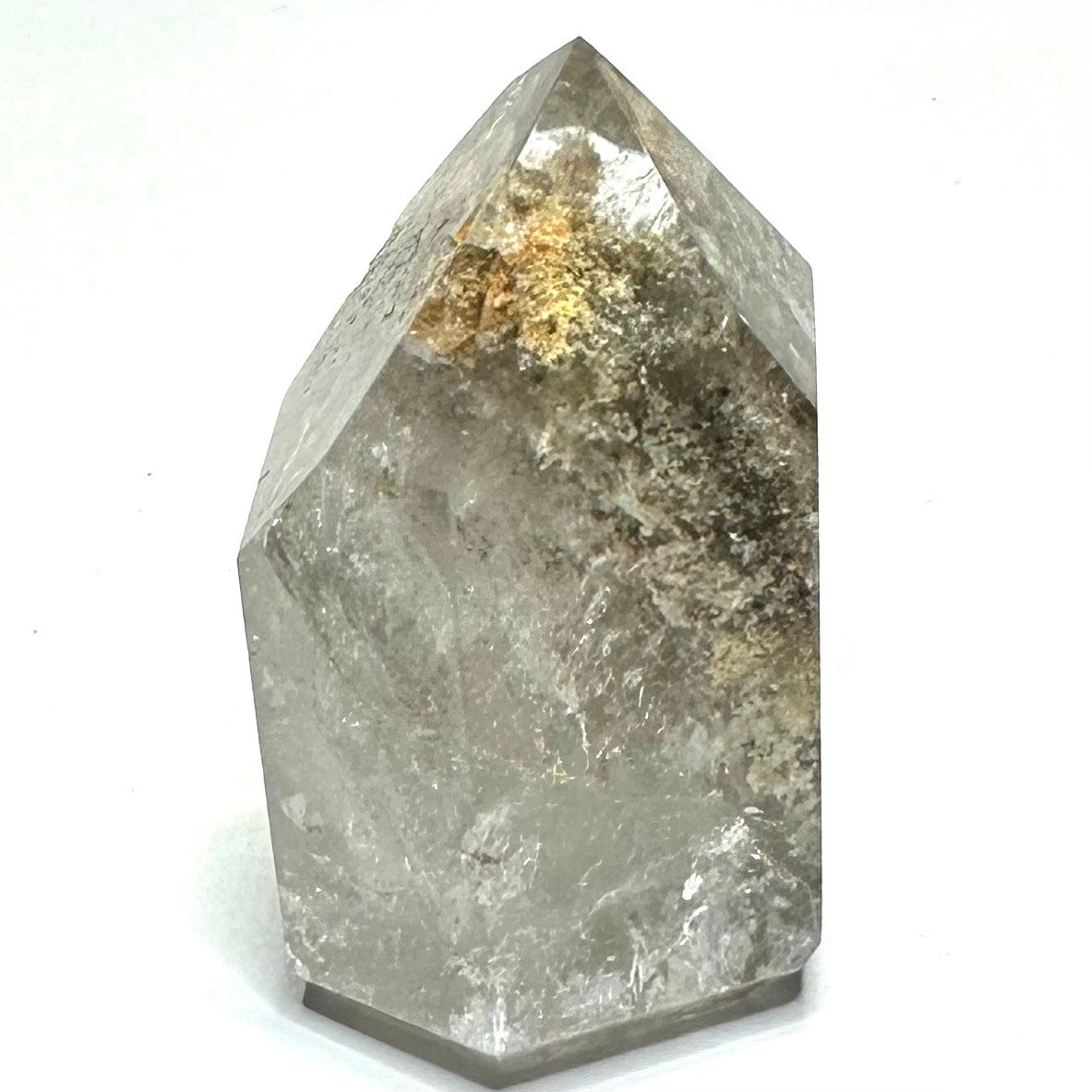 Lodolite Quartz with Rainbow Inclusions Mini Stone Tower-2 x 1 1/2"-NC7118