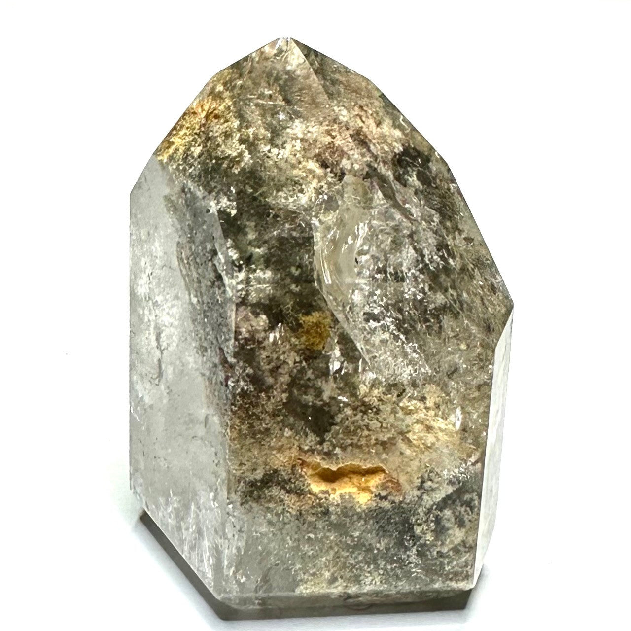 Lodolite Quartz with Rainbow Inclusions Mini Stone Tower-2 x 1 1/2"-NC7118