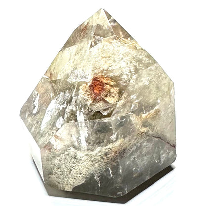 Lodolite Quartz with Rainbow Inclusions Stone Tower-2 1/4 x 2 1/4"
