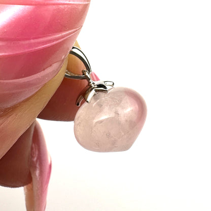 Rose Quartz A+ Shallot Shape Pendant 11 x 9mm - SP7655