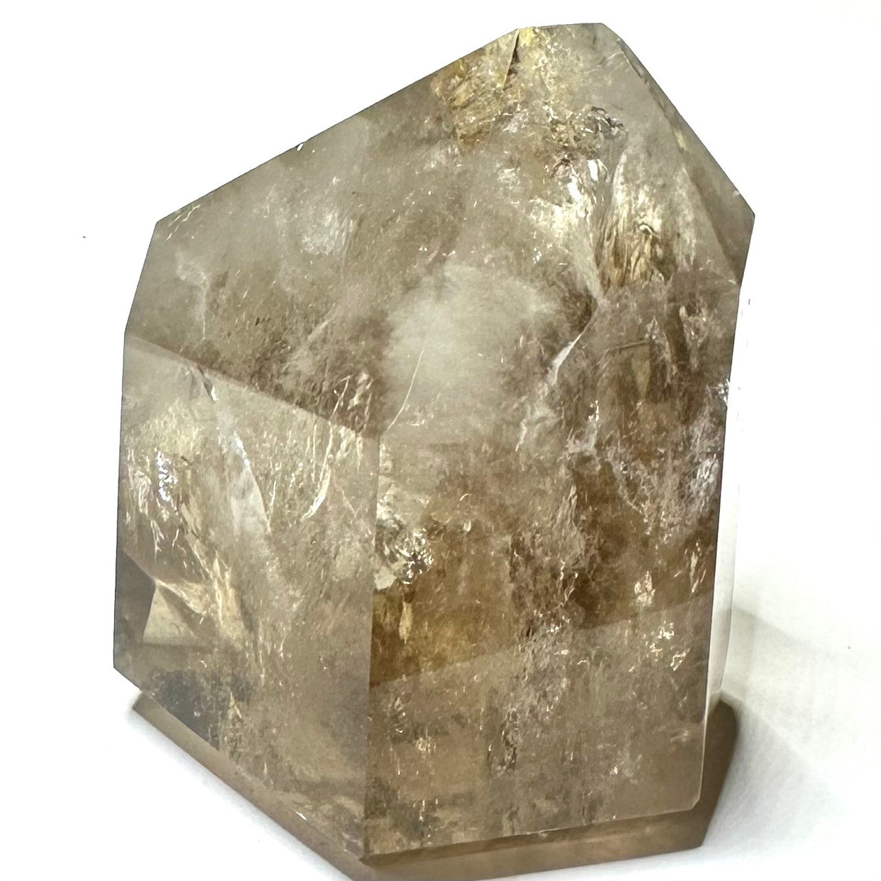 Smokey Garden Quartz with Rainbow Inclusions Tower-2 1/2 x 2 1/4"
