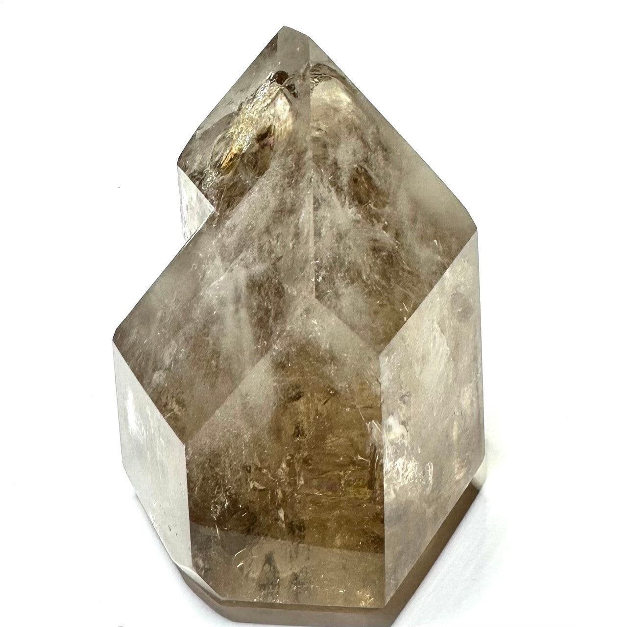Smokey LodoliteQuartz with Rainbow Inclusions Tower-2 1/2 x 2 1/4"