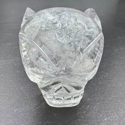 Master Carved Himalayan Quartz Cosmic Angel Skull  #111 2" x 2" - NC7677