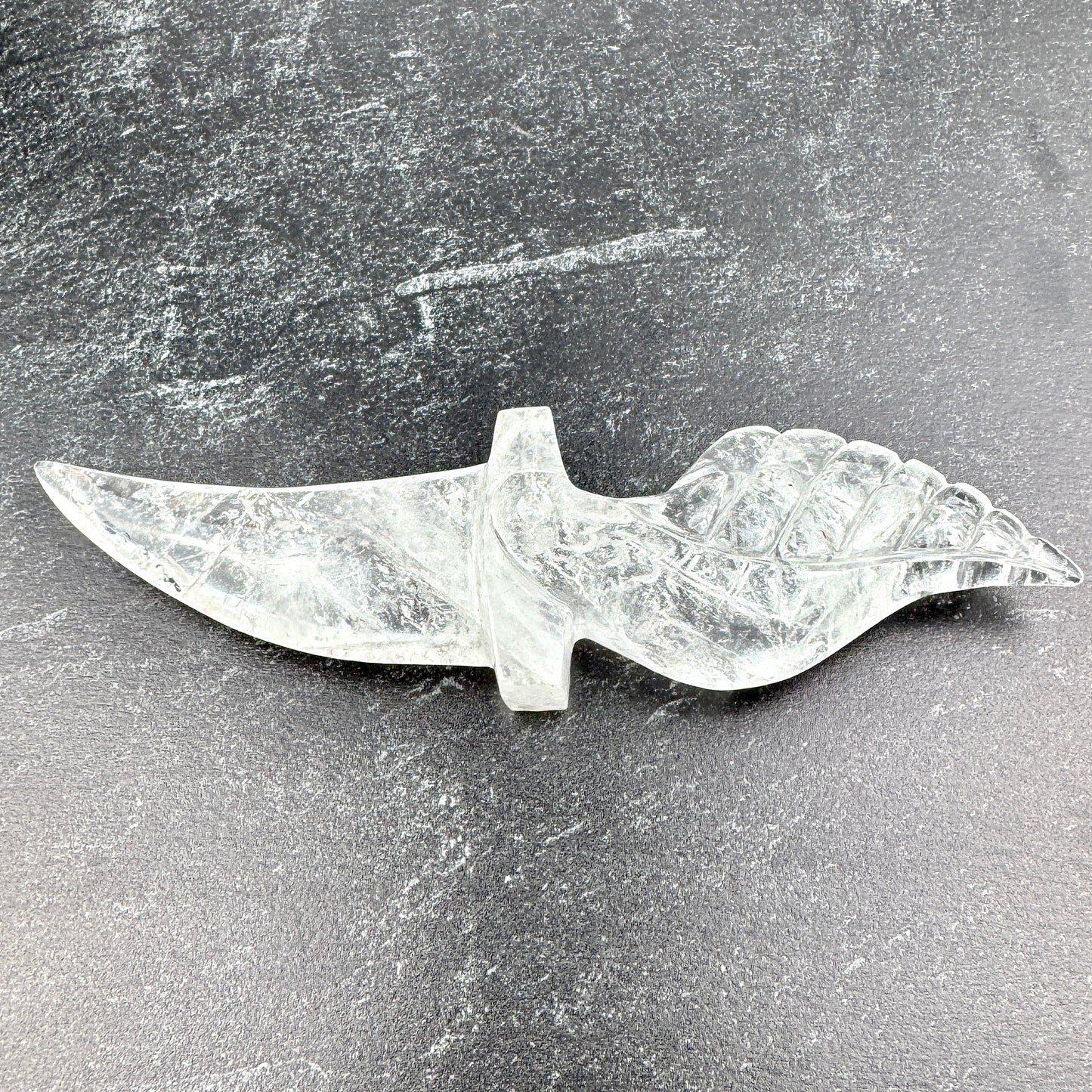 Master Carved Himalayan Quartz Angel #333 Cord Cutting Knife 6 x 1 1/2 x 3/4" NC7684