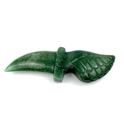 Master Carved Aventurine Angel #222 Cord Cutting Knife 5 1/2 x 1 3/4 x 1" NC7691