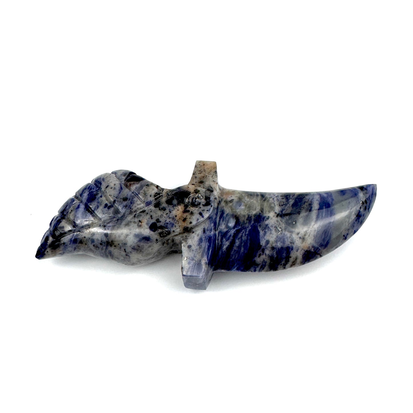 Master Carved Sodalite Angel #666 Cord Cutting Knife 5 x 1 3/4 x 3/4" NC7693