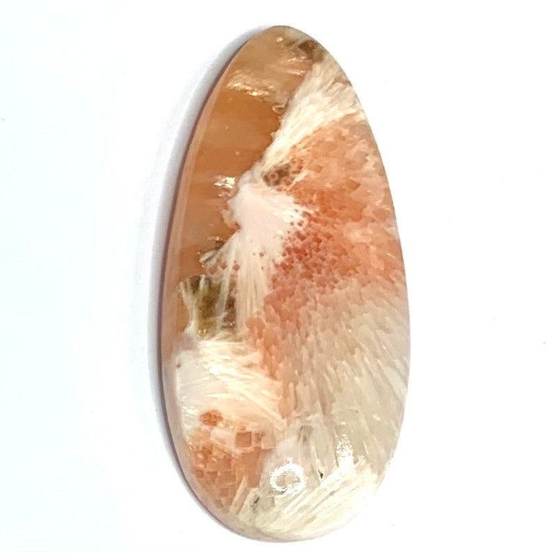 One of a Kind Pink Scolecite Cabochon-42 x 19mm (CAB4366)
