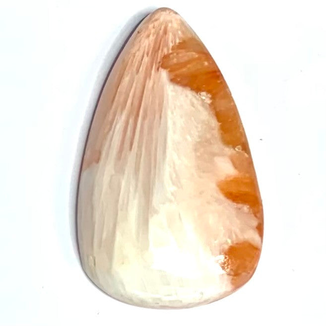 One of a Kind Pink Scolecite Cabochon-38 x 23mm (CAB4367)