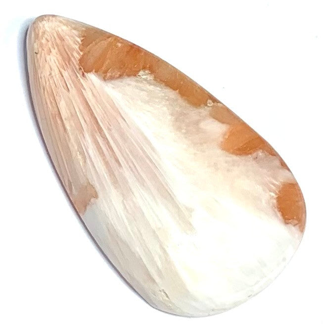 One of a Kind Pink Scolecite Cabochon-38 x 23mm (CAB4367)