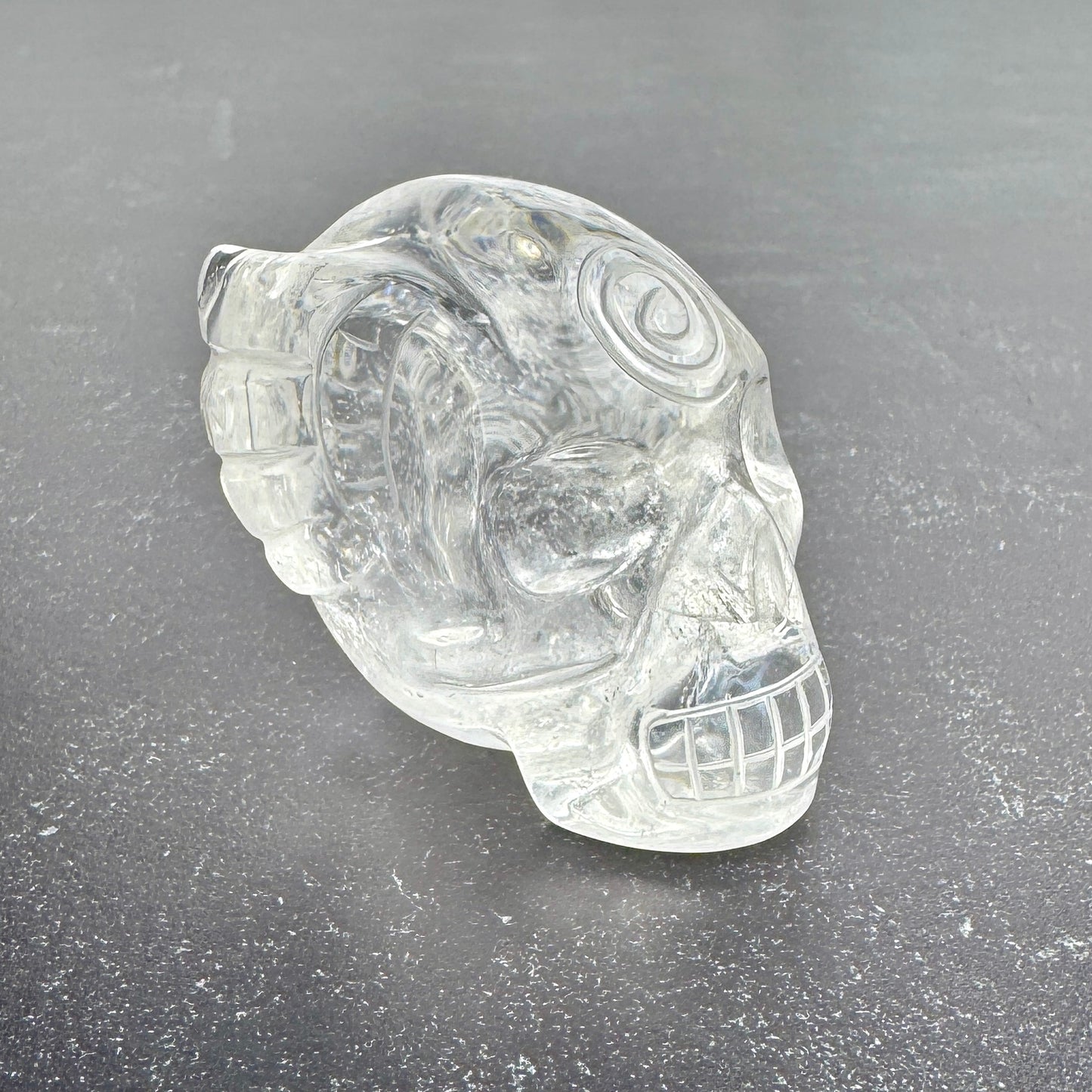 Master Carved Lemurian Quartz Angel #999 Skull 1 1/4 x 2 x 1 3/4" NC7647