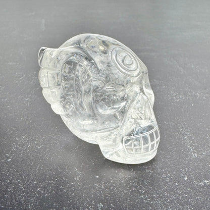 Master Carved Lemurian Quartz Angel #999 Skull 1 1/4 x 2 x 1 3/4" NC7647