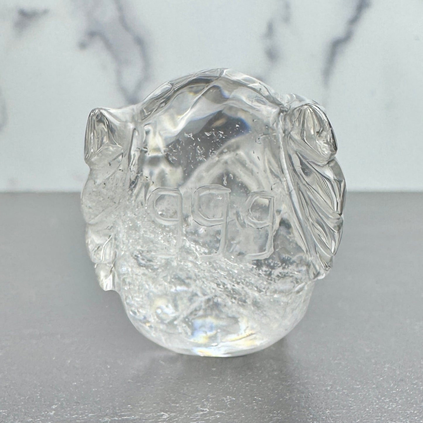 Master Carved Lemurian Quartz Angel #999 Skull 1 1/4 x 2 x 1 3/4" NC7647