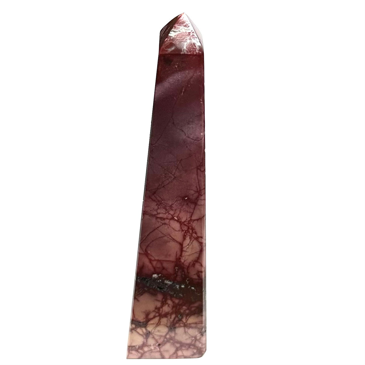 One of  Kind Mookaite Jasper Stone Tower-7 1/2 x 2"