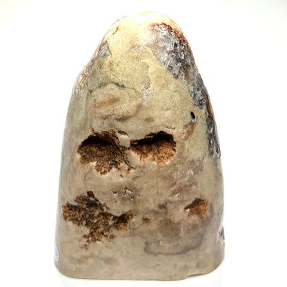 One of a Kind Pink Amethyst with Rainbows and Druzy Cluster Stone Tower-5 x 3 1/4"-NC7169