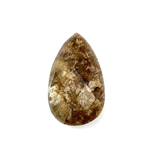 Faceted High quality Lodolite Teardrop Cabochon 20 x 33 x 10 CAB7675