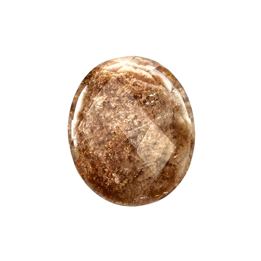 High Quality Faceted Lodolite Cabochon 27 x 32 CAB7676