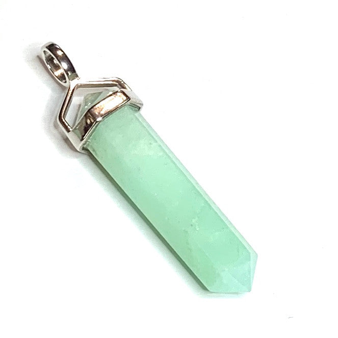 Chrysoprase Double Point Pendant-AB+ Grade-44 x 8mm avg. (SP3314)