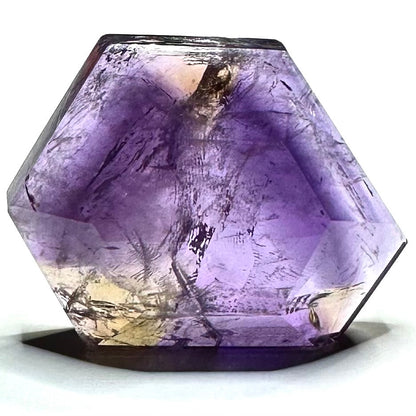 One of a Kind Ametrine with Rainbow Inclusions Freeform Polished Stone-49 x 44mm (NC5877)
