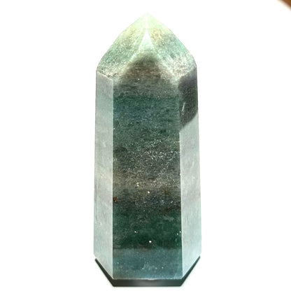 One of a Kind Green Aventurine with Mica Tower Stone-3 3/4 x 1 3/4" (NC5884)
