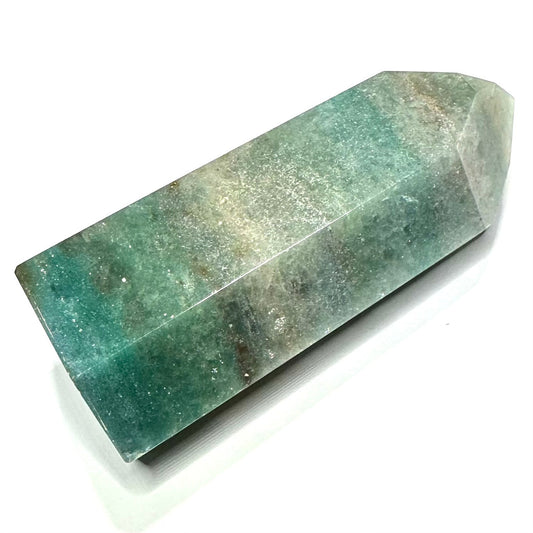 One of a Kind Green Aventurine with Mica Tower Stone-3 3/4 x 1 3/4" (NC5884)
