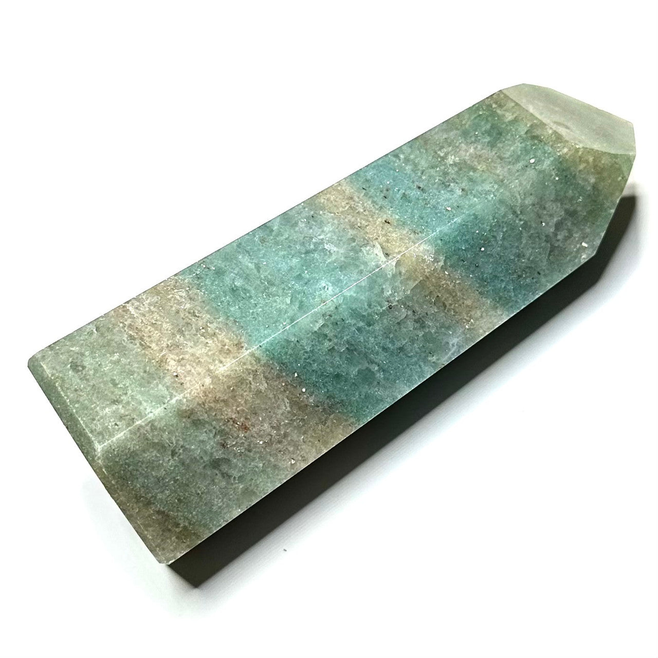 One of a Kind Green Aventurine with Mica Tower Stone-3 1/2 x 1 1/2" (NC5886)