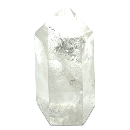 One of a Kind Manifestation Quartz Crystal with Rainbow Inclusions Tower Stone-2 3/4 x 1 1/2"-NC7216