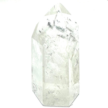 One of a Kind Manifestation Quartz Crystal with Rainbow Inclusions Tower Stone-2 3/4 x 1 1/2"-NC7216