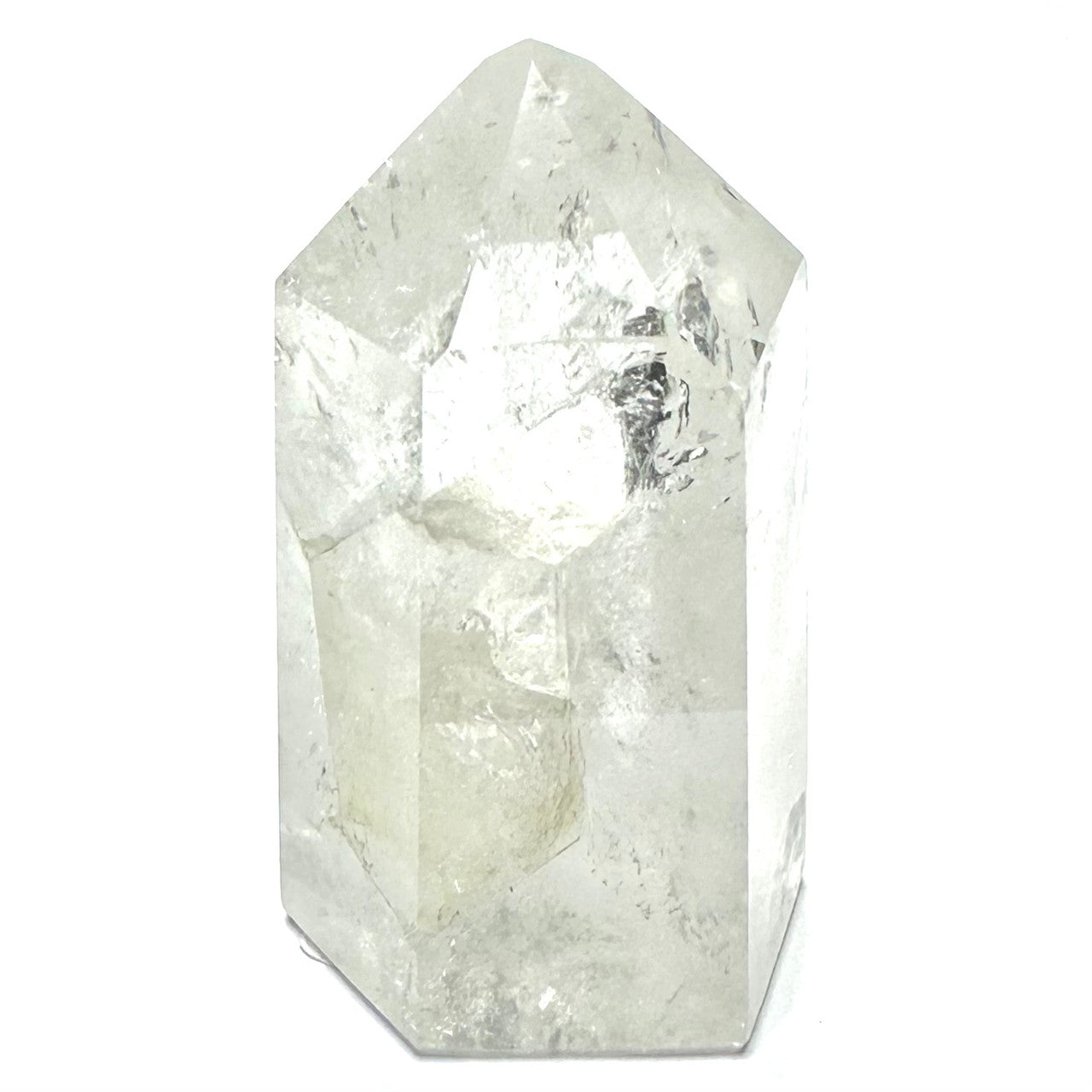 One of a Kind Manifestation Quartz Crystal with Rainbow Inclusions Tower Stone-2 3/4 x 1 1/2"-NC7216