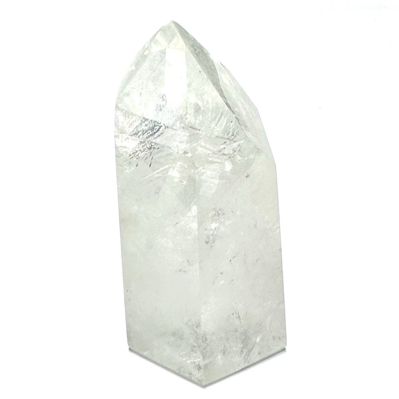 One of a Kind Manifestation Quartz Crystal with Rainbow Inclusions Tower Stone-2 3/4 x 1 1/2"-NC7216