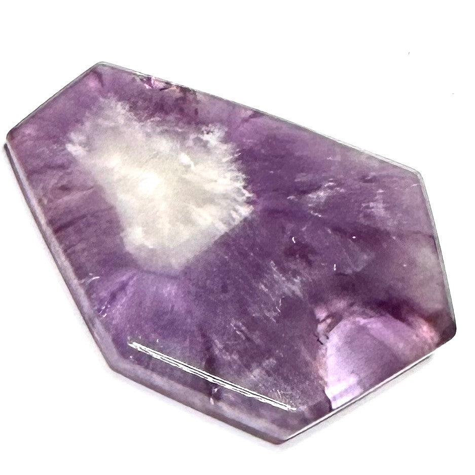 RARE-One of Kind Trapiche Amethyst Freeform Stone-54 x 41mm