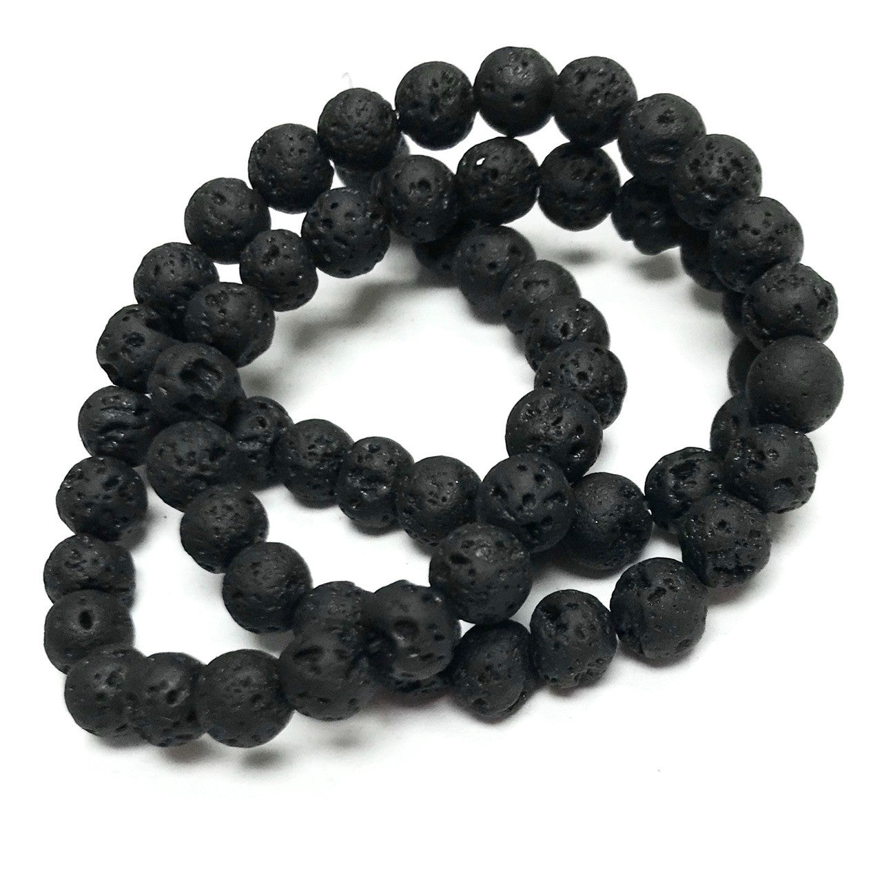 Natural Lava Rock Beads-Medium