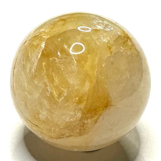 One of a Kind Golden Healer with Rainbow Inclusions Mini Stone Sphere-1"-NC5958 