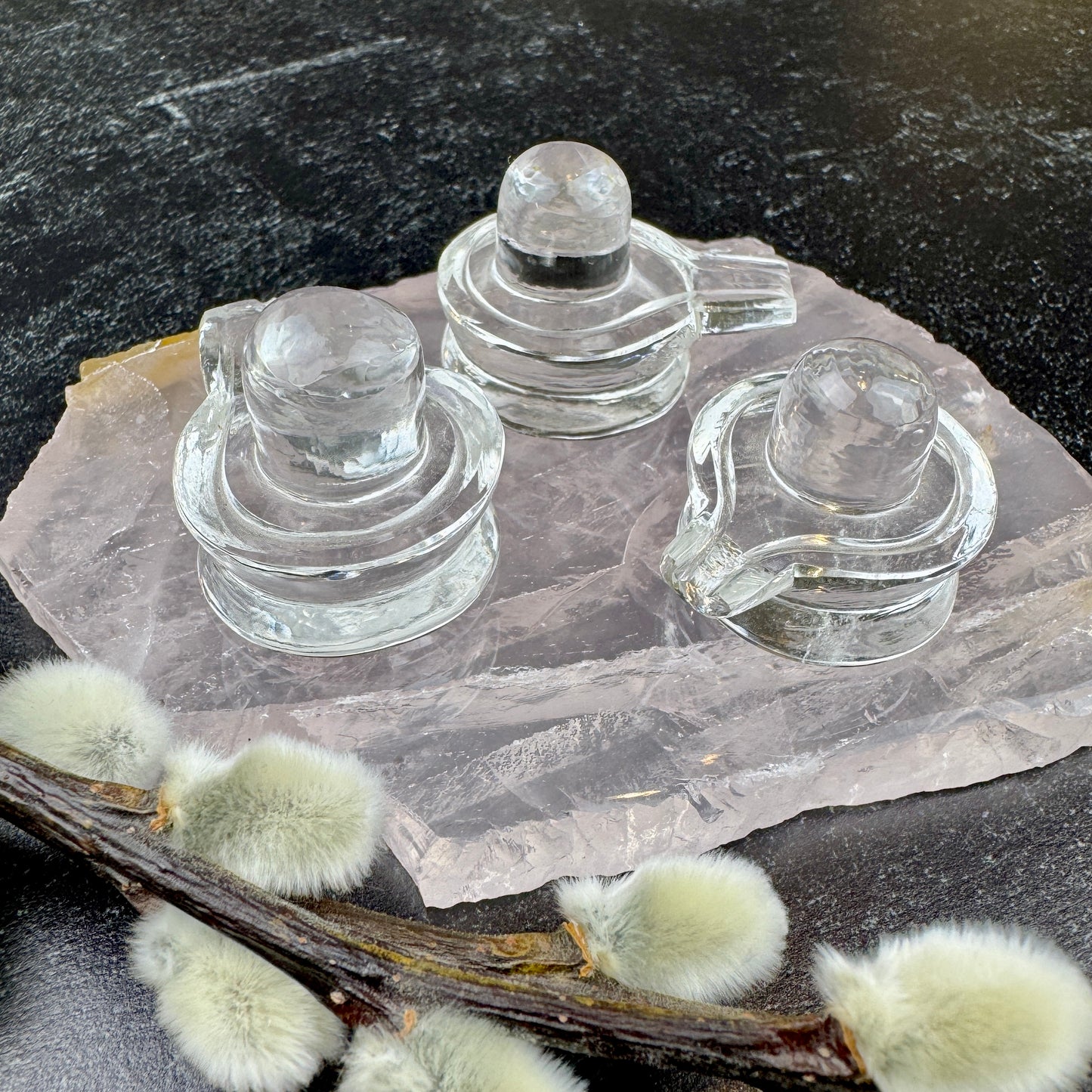 Himalayan Quartz Shiva Lingam- 1"x 1.25"- NC7696
