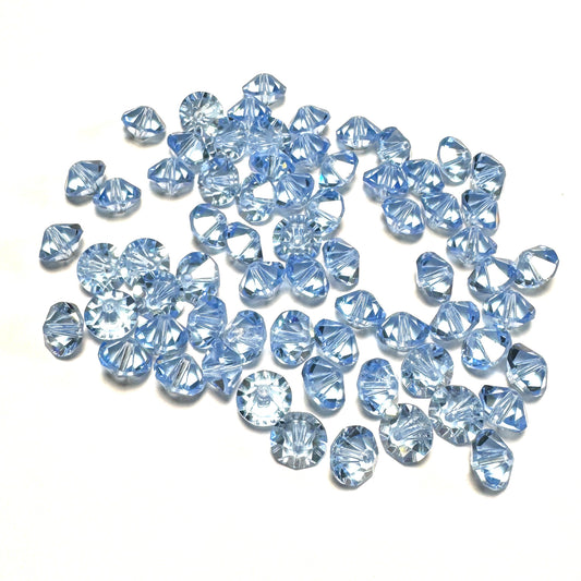 Vintage Austrian Light Sapphire Art. 42 8mm-1 Gross-SALE7555