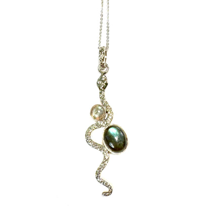 Labradorite Serpent Necklace- SP7659