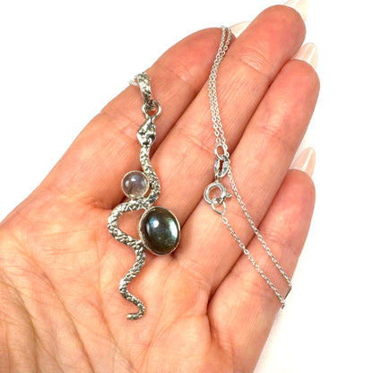 Labradorite Serpent Necklace- SP7659