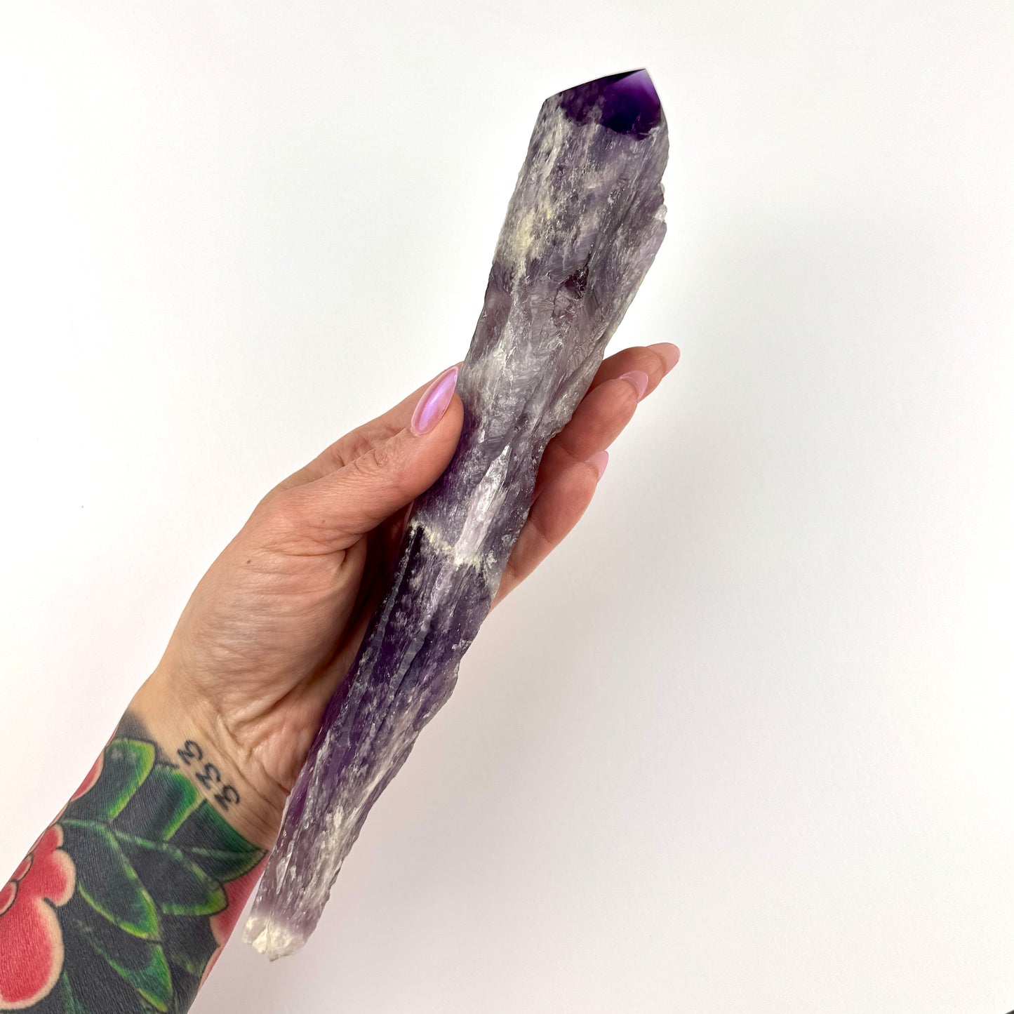 Bahia Amethyst Semi-Polished Wand- 10"x 2"-NC7700