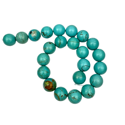 One of a Kind  AAA Turquoise 17mm Beads - SP7646