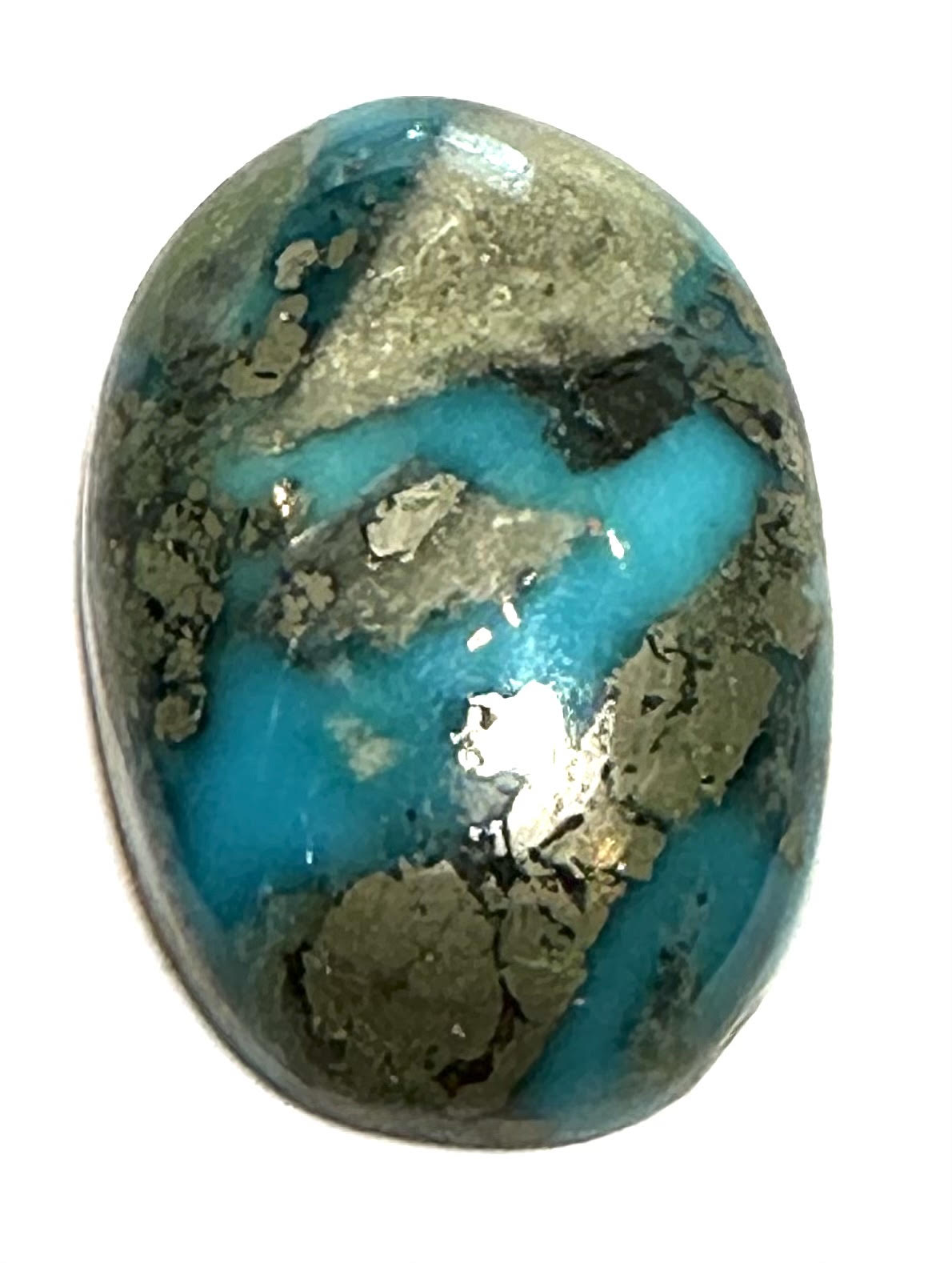 Iranian Turquoise Collector Cabochon 13 × 19 mm #CAB7930