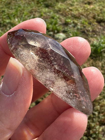 Marquise Smokey Quartz Faceted Cabochon from Brazil #CAB7993