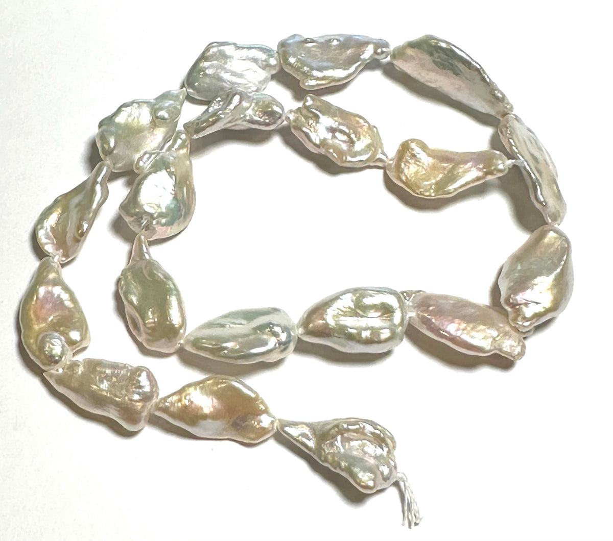 Large Keshi-Style Freshwater Pearl Strand, 15.5 Inches #PB7886