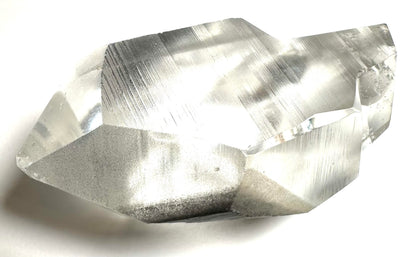 Master-Carved Lemurian Quartz Freeform with Black Phantom & Rainbow – Brazil – NC7881