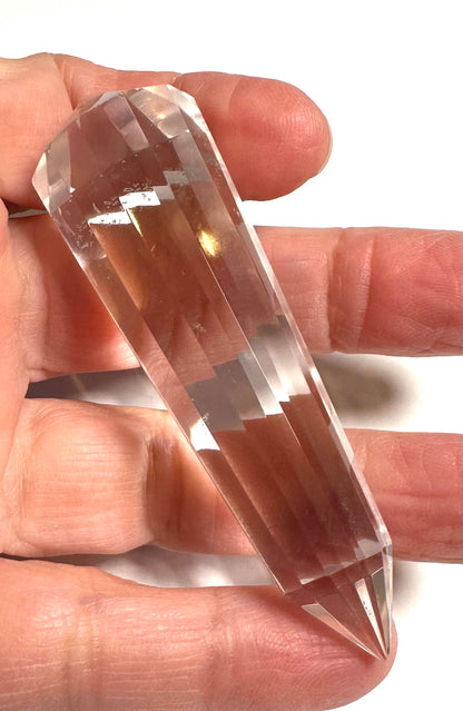 Lemurian Quartz 12-Sided Vogel Crystal Wand – 3” x 22mm | NC7354