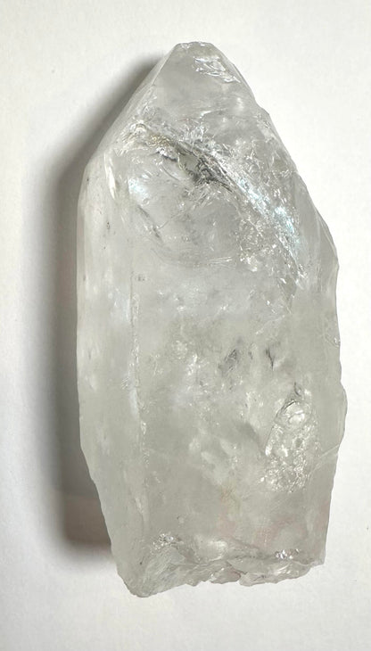 Lightning Strike Crystal – Natural Quartz Point with Rainbow & Key  3 1/4" #NC7907
