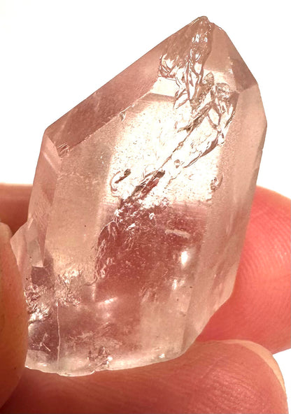 Lightning Strike Quartz Crystal with Dual Window Faces - 1 1/2" #NC7910