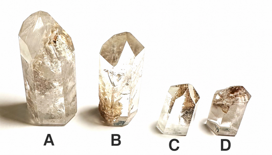 Garden Quartz (Lodalite) Towers with Sparkling Inclusions – Brazil Item #NC7810 A-D