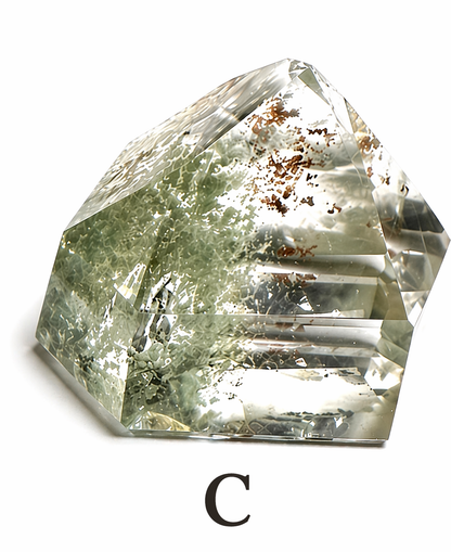 Green Lodolite Quartz Towers (Garden Quartz) – Brazilian Scenic Quartz Points | NC7808 A–C