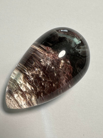 Lodolite Garden Quartz Lens with Lepidolite Minas Gerais Brazil #NC7956