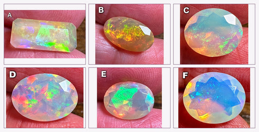 Faceted Welo Ethiopian Opal Gemstones – Choose Your Stone #CAB8013
